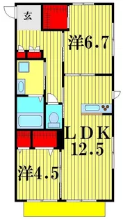 グラツィオーソ【1階】の間取り