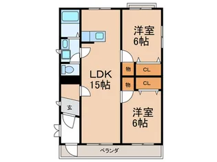 ロイヤル加藤N棟【4階】の間取り