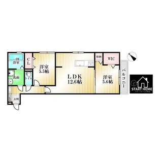 アムール21G【1階】の間取り