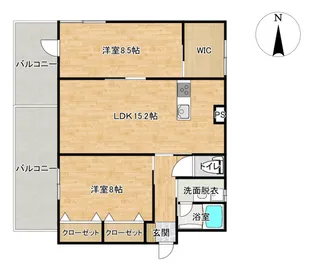 サンステージ木場田【6階】の間取り
