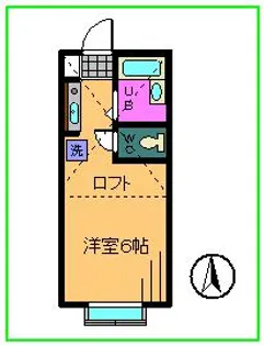 ミヤハウス3号棟【2階】の間取り