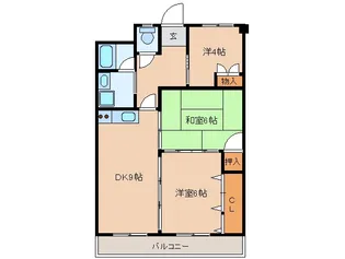 ビラアルファイン【2階】の間取り
