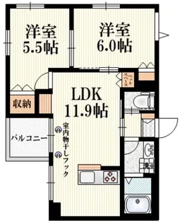 Lau Calm【2階】の間取り