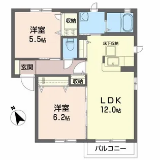シャーメゾン・ストーンA【1階】の間取り