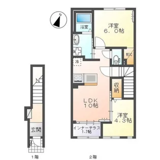 ココソレイユ【2階】の間取り