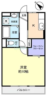 K′SシャンブルVI【3階】の間取り