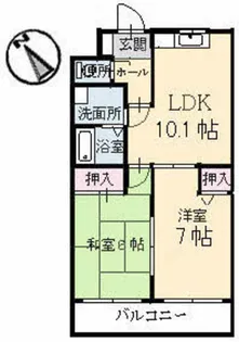 パークツインズ A棟【1階】の間取り