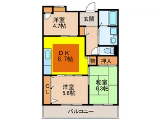 OPH北千里駅前5号棟【1階】の間取り