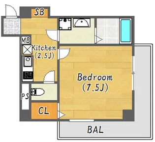 ONLYONE伊丹駅前【6階】の間取り