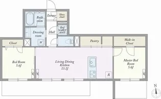 グランボヌール【2階】の間取り