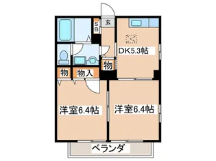 SILVI CORA【1階】の間取り