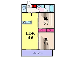 ラフィーネブラン【3階】の間取り