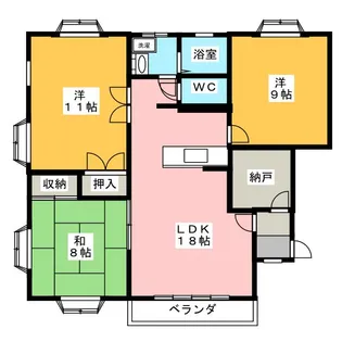 サンパレス並柳【2階】の間取り