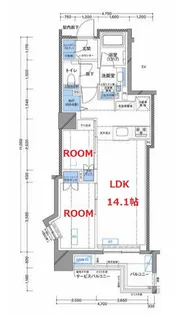 ラティエラ横濱大通り公園【10階】の間取り