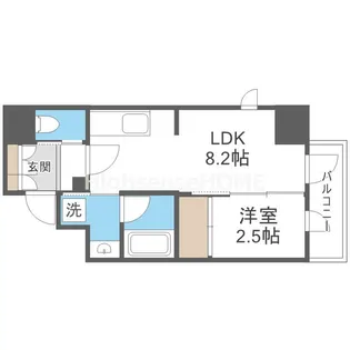 ナットレジデンス都島本通【10階】の間取り