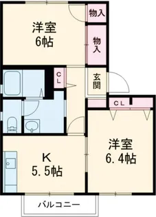 ファミーユ松ヶ島【2階】の間取り