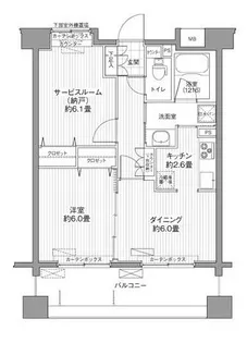 リベルタ港北【5階】の間取り