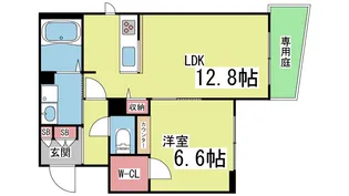 Casa Duo 住吉【1階】の間取り