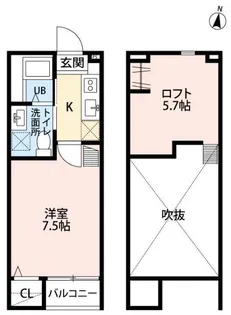 Luna【2階】の間取り