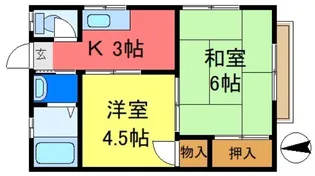 ハイムイズミ【1階】の間取り