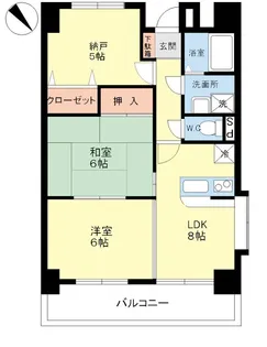 レジデンス・ウエスト・ナイン【4階】の間取り
