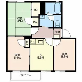 エクレール日永A【2階】の間取り