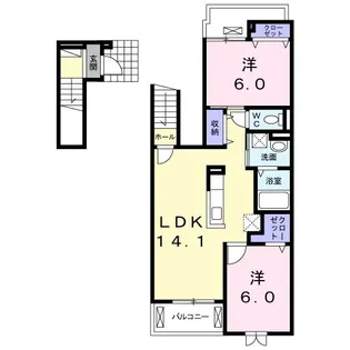 レグジー【2階】の間取り