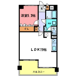 アーヴェイン西明石【4階】の間取り