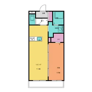 シュルーク【1階】の間取り