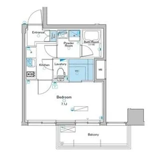 ブランシエスタ西宮【8階】の間取り