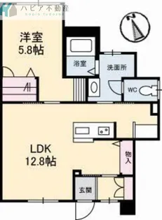 フレグランス島田【1階】の間取り