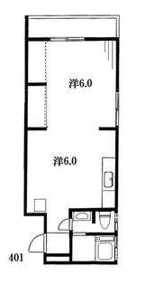 黛マンション【4階】の間取り