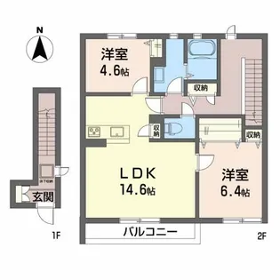 それいゆ弐番館【2階】の間取り