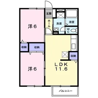 プロムナード A【1階】の間取り