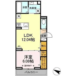 アヴァンス千住緑町【2階】の間取り