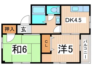 サウスウィンドウ【1階】の間取り