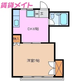 K2ハイツ【2階】の間取り