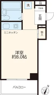 タケナカAP【6階】の間取り