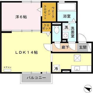 セレーノ A棟【1階】の間取り