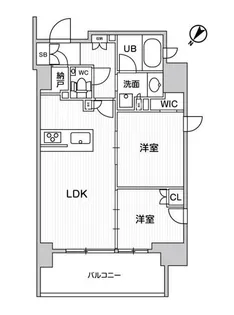 ディームス大井町【4階】の間取り
