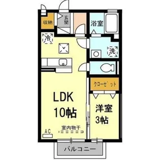コンフォートヴィラ【2階】の間取り