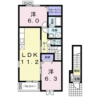 プリムローズ 2011【2階】の間取り