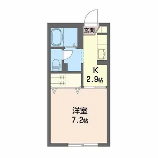 メルベーユ D【1階】の間取り