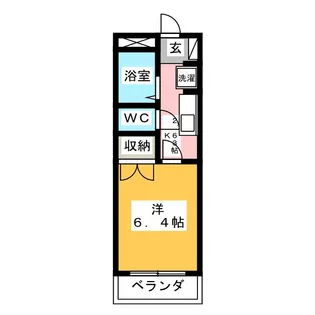 パークサイド中之郷【2階】の間取り
