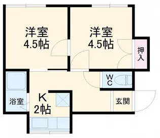 小崎アパート【1階】の間取り