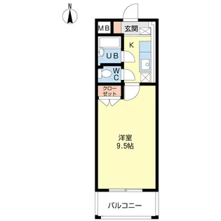 グリーンパーク一葉【3階】の間取り