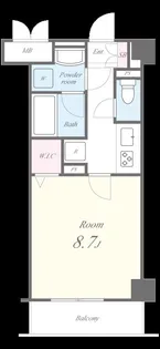エスポアール扇西【2階】の間取り