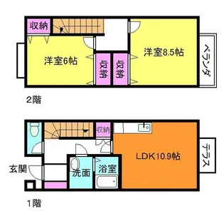 ファインズシティー【1階】の間取り