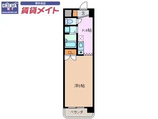 ラ・ベル・ビュー【1階】の間取り