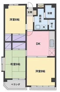 グリーンヒルズ石川I【2階】の間取り